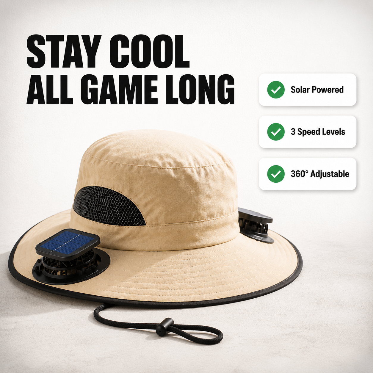 Solar Cooling Hat