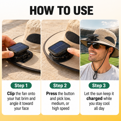 Solar Cooling Hat