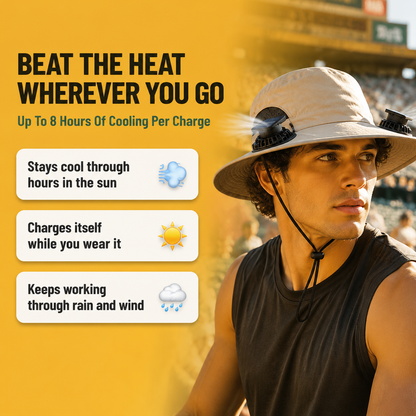 Solar Cooling Hat