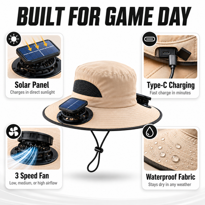 Solar Cooling Hat